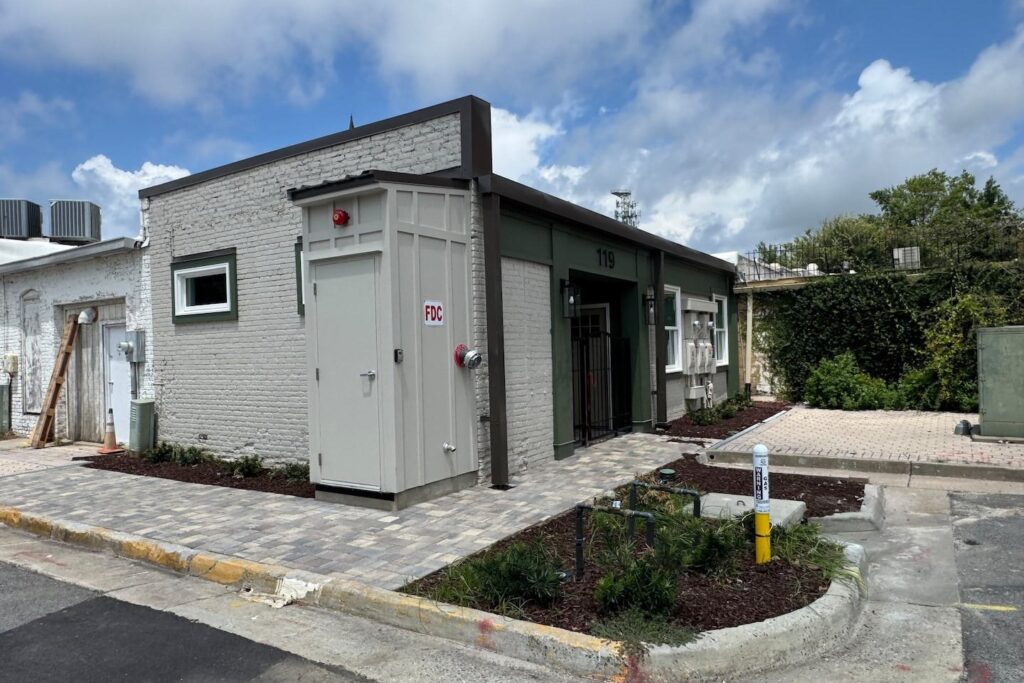Suites on Central entrance at 119 W Central Ave, downtown Valdosta